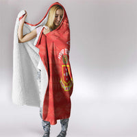 Personalised Kolisi Tonga Hooded Blanket Mate Maa Tonga Ngatu Pattern - Polynesian Pride