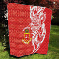 Personalised Kolisi Tonga Quilt Mate Maa Tonga Ngatu Pattern - Polynesian Pride