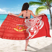 Personalised Kolisi Tonga Sarong Mate Maa Tonga Ngatu Pattern - Polynesian Pride