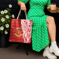 Personalised Kolisi Tonga Tote Bag Mate Maa Tonga Ngatu Pattern - Polynesian Pride