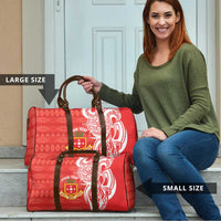 Personalised Kolisi Tonga Travel Bag Mate Maa Tonga Ngatu Pattern - Polynesian Pride