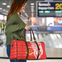 Personalised Kolisi Tonga Travel Bag Mate Maa Tonga Ngatu Pattern - Polynesian Pride