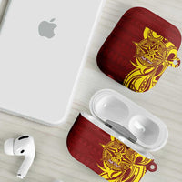 Personalised Tonga High School AirPods Case THS Tongan Ngatu Pattern - Polynesian Pride