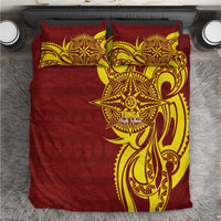 Personalised Tonga High School Bedding Set THS Tongan Ngatu Pattern - Polynesian Pride