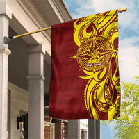 Personalised Tonga High School Garden Flag THS Tongan Ngatu Pattern - Polynesian Pride