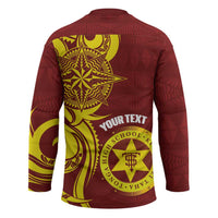 Personalised Tonga High School Hockey Jersey THS Tongan Ngatu Pattern LT14 - Polynesian Pride