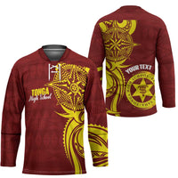 Personalised Tonga High School Hockey Jersey THS Tongan Ngatu Pattern LT14 - Polynesian Pride
