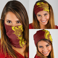 Personalised Tonga High School Neck Gaiter THS Tongan Ngatu Pattern - Polynesian Pride