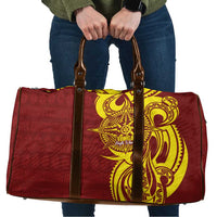 Personalised Tonga High School Travel Bag THS Tongan Ngatu Pattern - Polynesian Pride