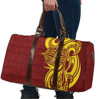 Personalised Tonga High School Travel Bag THS Tongan Ngatu Pattern - Polynesian Pride