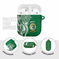 Personalised Liahona - Saineha High School AirPods Case Tongan Ngatu Pattern LT14 - Polynesian Pride
