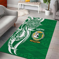 Personalised Liahona - Saineha High School Area Rug Tongan Ngatu Pattern - Polynesian Pride