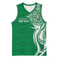 Personalised Liahona - Saineha High School Basketball Jersey Tongan Ngatu Pattern - Polynesian Pride