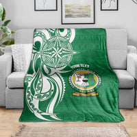 Personalised Liahona - Saineha High School Blanket Tongan Ngatu Pattern - Polynesian Pride