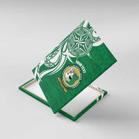 Personalised Liahona - Saineha High School Canvas Wall Art Tongan Ngatu Pattern - Polynesian Pride