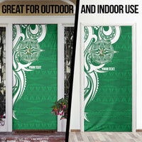 Personalised Liahona - Saineha High School Door Cover Tongan Ngatu Pattern - Polynesian Pride