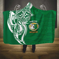 Personalised Liahona - Saineha High School Hooded Blanket Tongan Ngatu Pattern - Polynesian Pride