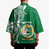 Personalised Liahona - Saineha High School Kimono Tongan Ngatu Pattern - Polynesian Pride