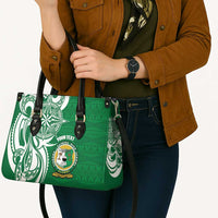 Personalised Liahona - Saineha High School Leather Bag Tongan Ngatu Pattern - Polynesian Pride