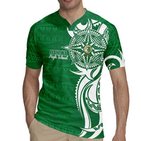 Personalised Liahona - Saineha High School Rugby Jersey Tongan Ngatu Pattern - Polynesian Pride