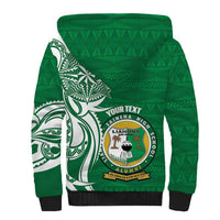 Personalised Liahona - Saineha High School Sherpa Hoodie Tongan Ngatu Pattern - Polynesian Pride