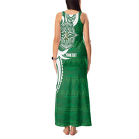 Personalised Liahona - Saineha High School Tank Maxi Dress Tongan Ngatu Pattern - Polynesian Pride