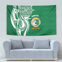 Personalised Liahona - Saineha High School Tapestry Tongan Ngatu Pattern - Polynesian Pride