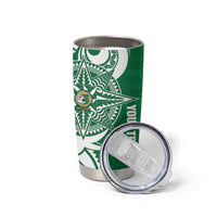 Personalised Liahona - Saineha High School Tumbler Cup Tongan Ngatu Pattern - Polynesian Pride