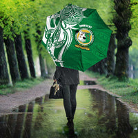 Personalised Liahona - Saineha High School Umbrella Tongan Ngatu Pattern - Polynesian Pride