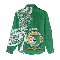 Personalised Liahona - Saineha High School Women Casual Shirt Tongan Ngatu Pattern - Polynesian Pride
