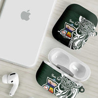Personalised Tonga Takuilau College AirPods Case Est 1975 Tongan Ngatu Pattern LT14 - Polynesian Pride