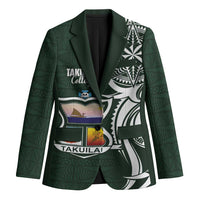 Personalised Tonga Takuilau College Blazer Est 1975 Tongan Ngatu Pattern - Polynesian Pride
