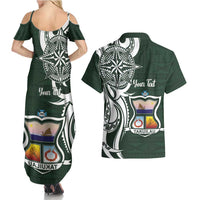 Personalised Tonga Takuilau College Couples Matching Summer Maxi Dress and Hawaiian Shirt Est 1975 Tongan Ngatu Pattern - Polynesian Pride