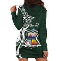 Personalised Tonga Takuilau College Hoodie Dress Est 1975 Tongan Ngatu Pattern - Polynesian Pride