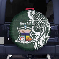 Personalised Tonga Takuilau College Spare Tire Cover Est 1975 Tongan Ngatu Pattern - Polynesian Pride