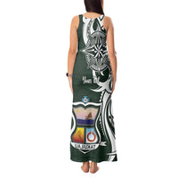 Personalised Tonga Takuilau College Tank Maxi Dress Est 1975 Tongan Ngatu Pattern - Polynesian Pride