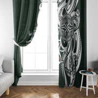 Personalised Tonga Takuilau College Window Curtain Est 1975 Tongan Ngatu Pattern LT14 - Polynesian Pride