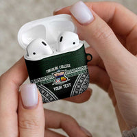 Personalised Tonga Takuilau College AirPods Case 50th Anniversary Ngatu Kupesi LT14 - Polynesian Pride