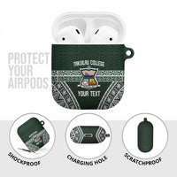 Personalised Tonga Takuilau College AirPods Case 50th Anniversary Ngatu Kupesi LT14 - Polynesian Pride