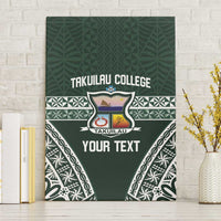 Personalised Tonga Takuilau College Canvas Wall Art 50th Anniversary Ngatu Kupesi - Polynesian Pride
