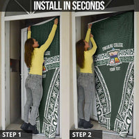 Personalised Tonga Takuilau College Door Cover 50th Anniversary Ngatu Kupesi - Polynesian Pride