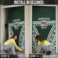 Personalised Tonga Takuilau College Door Cover 50th Anniversary Ngatu Kupesi - Polynesian Pride