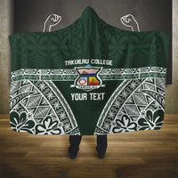 Personalised Tonga Takuilau College Hooded Blanket 50th Anniversary Ngatu Kupesi - Polynesian Pride