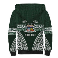 Personalised Tonga Takuilau College Sherpa Hoodie 50th Anniversary Ngatu Kupesi - Polynesian Pride