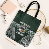Personalised Tonga Takuilau College Tote Bag 50th Anniversary Ngatu Kupesi - Polynesian Pride