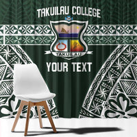 Personalised Tonga Takuilau College Window Curtain 50th Anniversary Ngatu Kupesi LT14 - Polynesian Pride