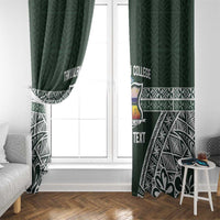 Personalised Tonga Takuilau College Window Curtain 50th Anniversary Ngatu Kupesi LT14 - Polynesian Pride
