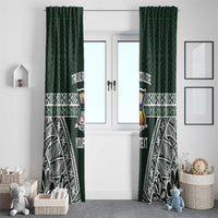 Personalised Tonga Takuilau College Window Curtain 50th Anniversary Ngatu Kupesi LT14 - Polynesian Pride