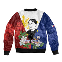 Philippines Rizal Day Bomber Jacket Filipino Sampaguita Grunge Style - Polynesian Pride