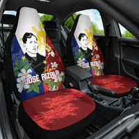 Philippines Rizal Day Car Seat Cover Filipino Sampaguita Grunge Style - Polynesian Pride